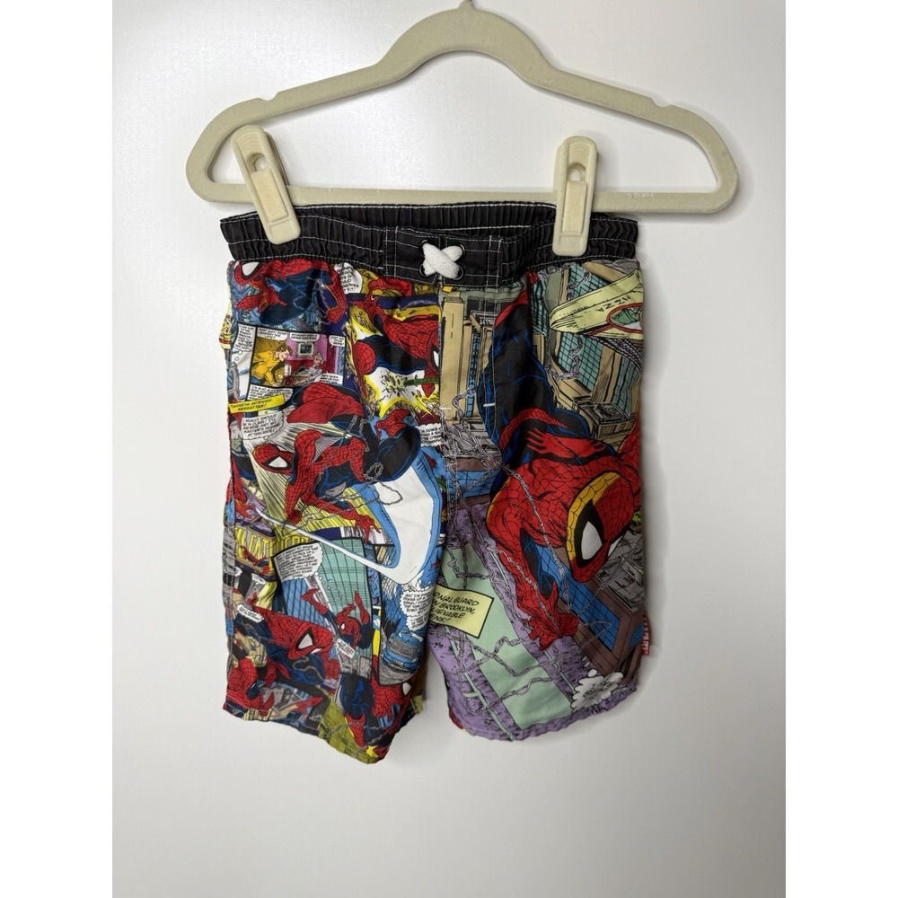 Boys 4T Marvel Spider-Man all-over print swim trunks